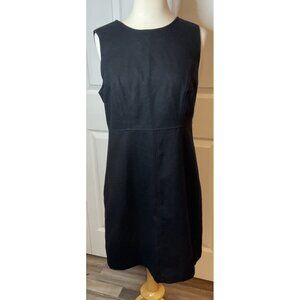 Vintage Gap Black Wool Sleeveless Sheath Dress Lined Size‎ 8 Classic